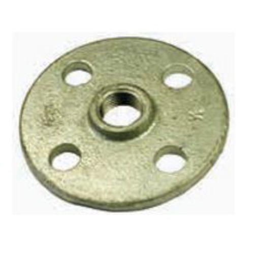 FLANGE, GALVANISED THREADED, 15MM, DRILLED (1/2")