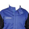 WELDING JACKET, PROMAX, LEATHER SLEEVES, BLUE, SIZE L