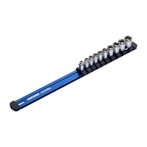 10 PIECE 1/4” DRIVE NUT-LOK™ SOCKET RAIL SET